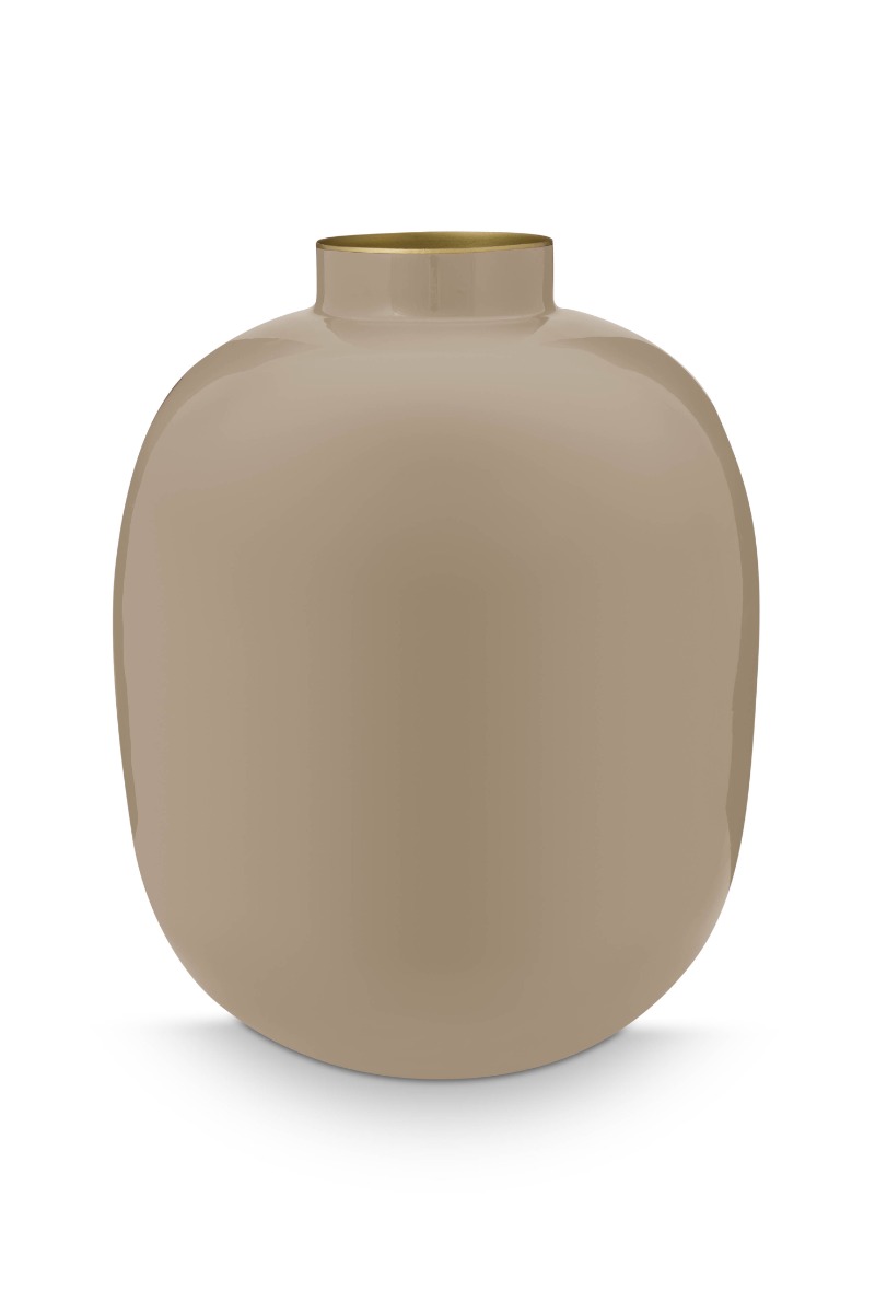 Vase Metal Khaki 32cm