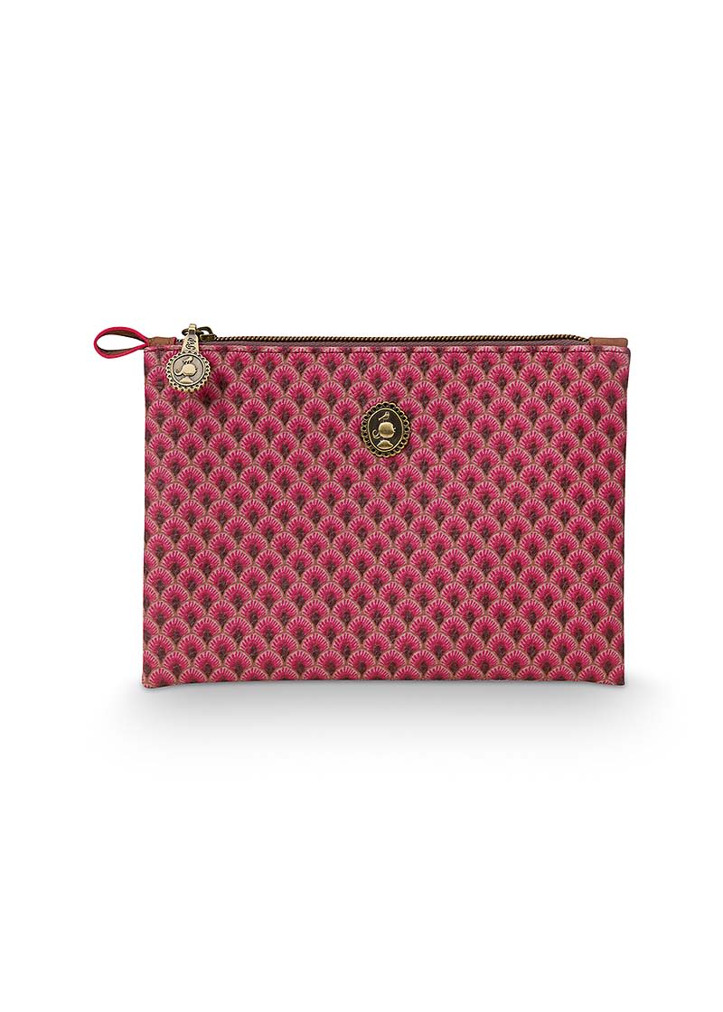 Cosmetic flat Pouch Festival pink