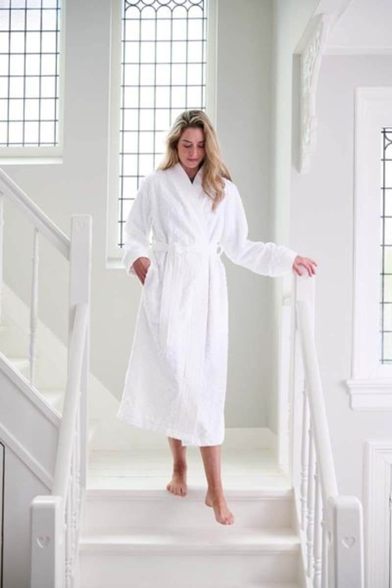 PIP Studio Mosaic de Pip Bathrobe Whi XXL